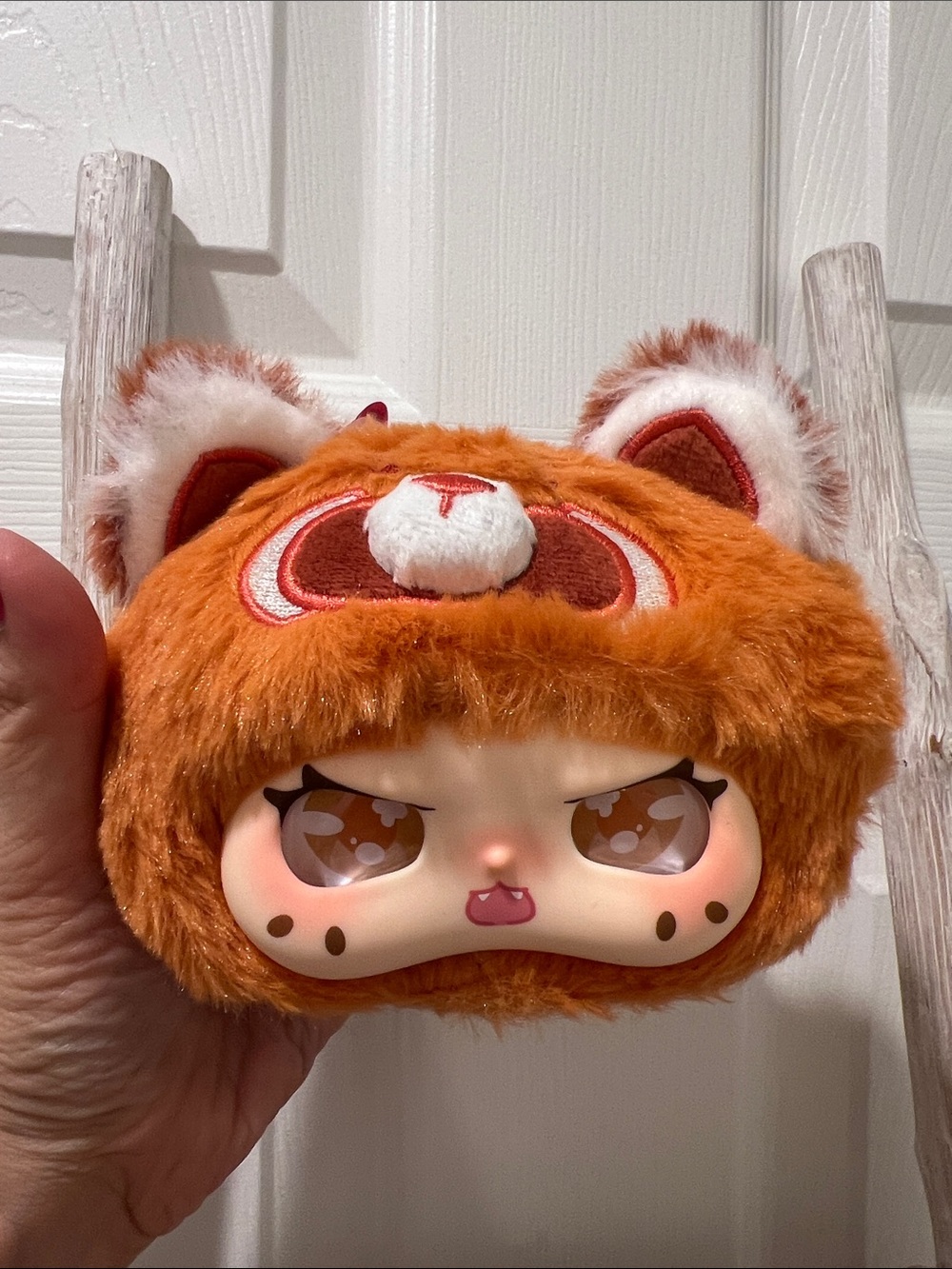 Idol Orange Red Panda Plushie Keychain